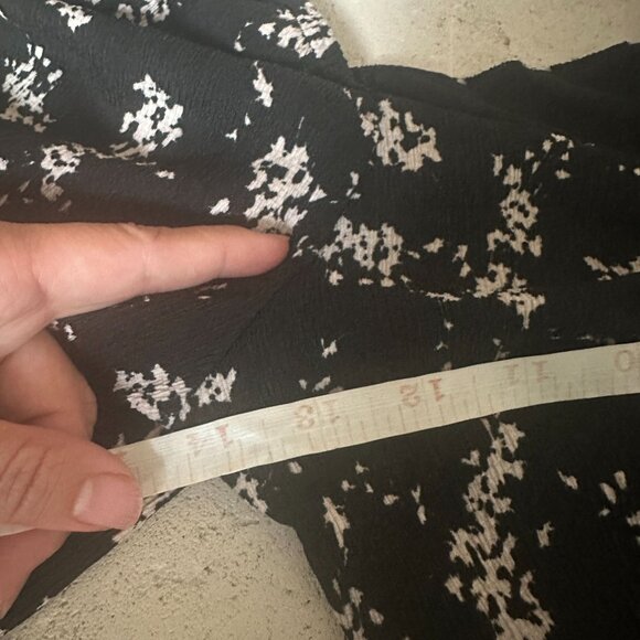 Anthropologie Sweetheart Top‎ Black Floral Long Puff Sleeve Blouse Top Size XS - Picture 8 of 9